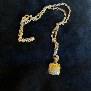 John Hardy Gold and Silver Pendant Necklace